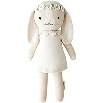 cuddle + kind Hannah The Bunny Ivory Little 13" Hand-Knit Doll – 1 Doll = 10 Meals, Fair Trade,... | Amazon (US)