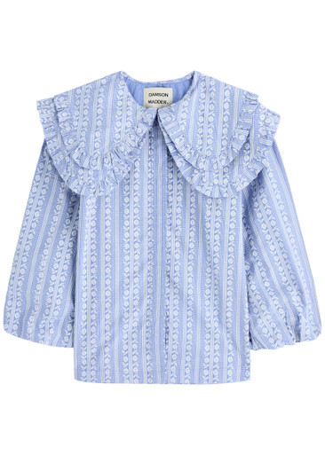 Lois printed cotton-poplin blouse | Harvey Nichols