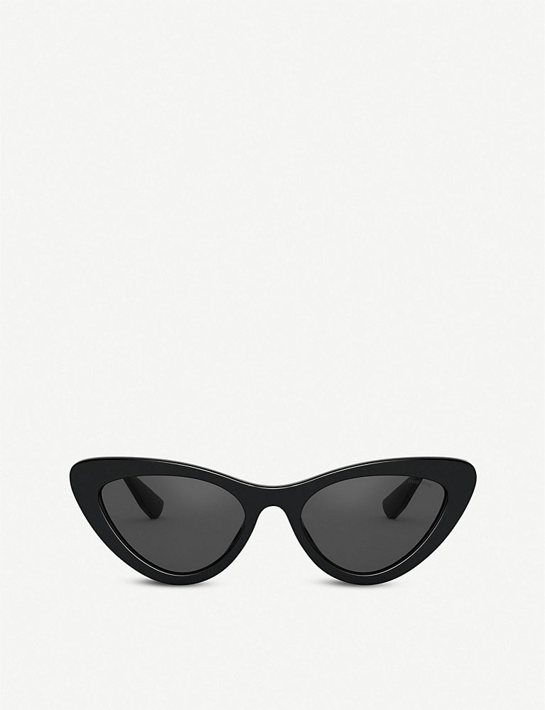 MU 01VS 55 cat eye-framed acetate sunglasses | Selfridges