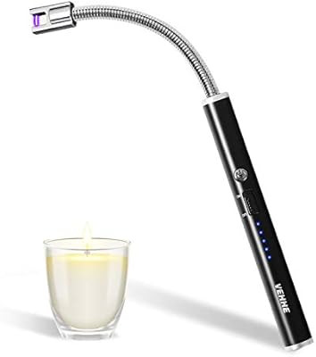 VEHHE Candle Lighter, Electric Rechargeable Arc Lighter with LED Battery Display Long Flexible Ne... | Amazon (US)