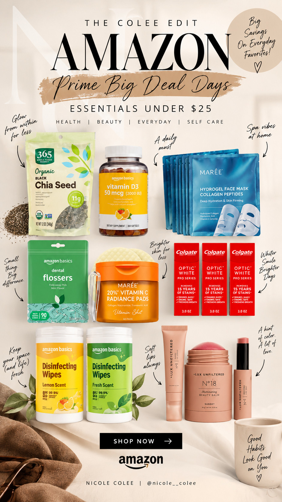 Prime Big Deal Days = the perfect excuse to stock up on the little things I’m always reordering. 🛒✨ Beauty, wellness, household essentials + everyday favorites—all under $25 and even better when they’re on sale. Consider this your add-to-cart list. 😉🤎
Shop all of my Amazon Prime Big Deal Days picks right here on LTK! 

 #LTKdayinmylife #LTKselfcare #LTKSaleAlert