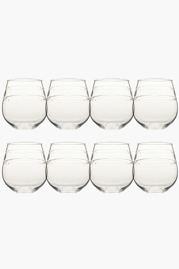 Isabella Acrylic Stemless Wine Glass Set of 8 | Tuckernuck (US)