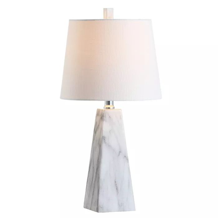 20.5" Owen Resin Table Lamp (Includes LED Light Bulb) White - JONATHAN Y | Target
