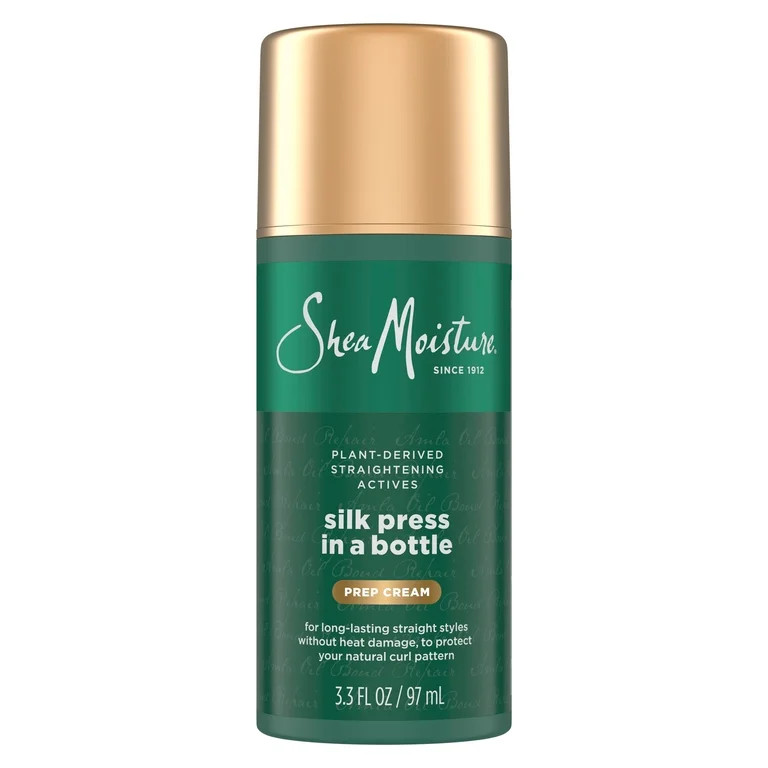 SheaMoisture Silk Press Prep Cream with Amla Oil, Heat Protection, 3.3 fl oz | Walmart (US)