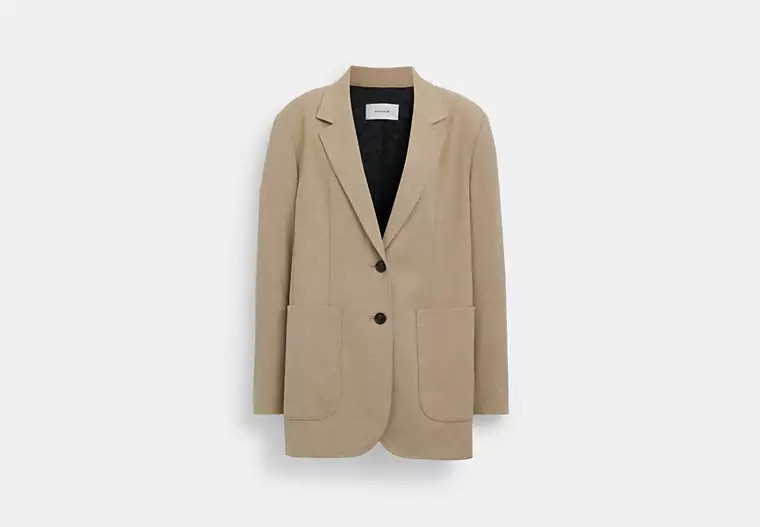 Coach Outlet Blazer - Beige, Size: Small | Coach Outlet US