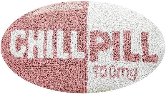 Peking Handicraft Chill Pill Hook Pillow (Pink) | Amazon (US)