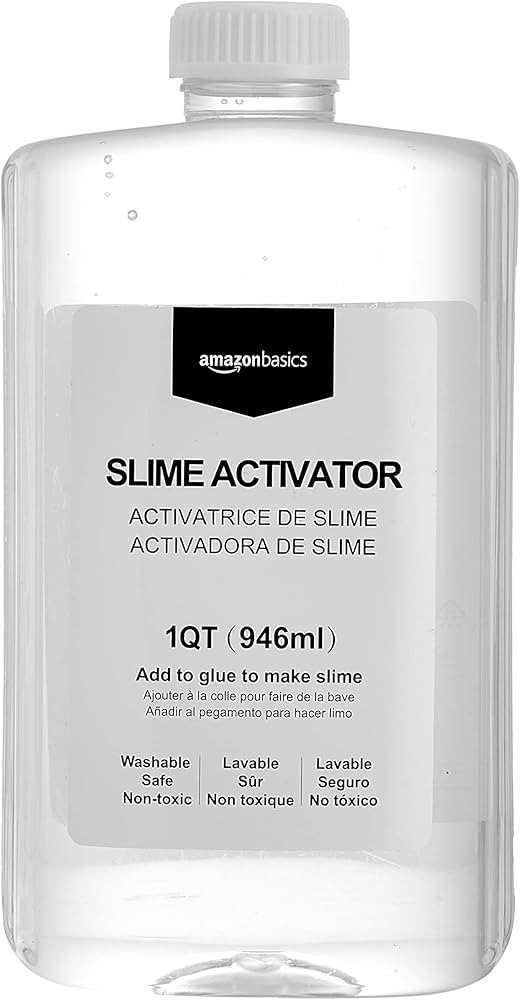 Amazon Basics Slime Activator Solution 1 QT (946ml), Baking Soda, Transparent | Amazon (US)