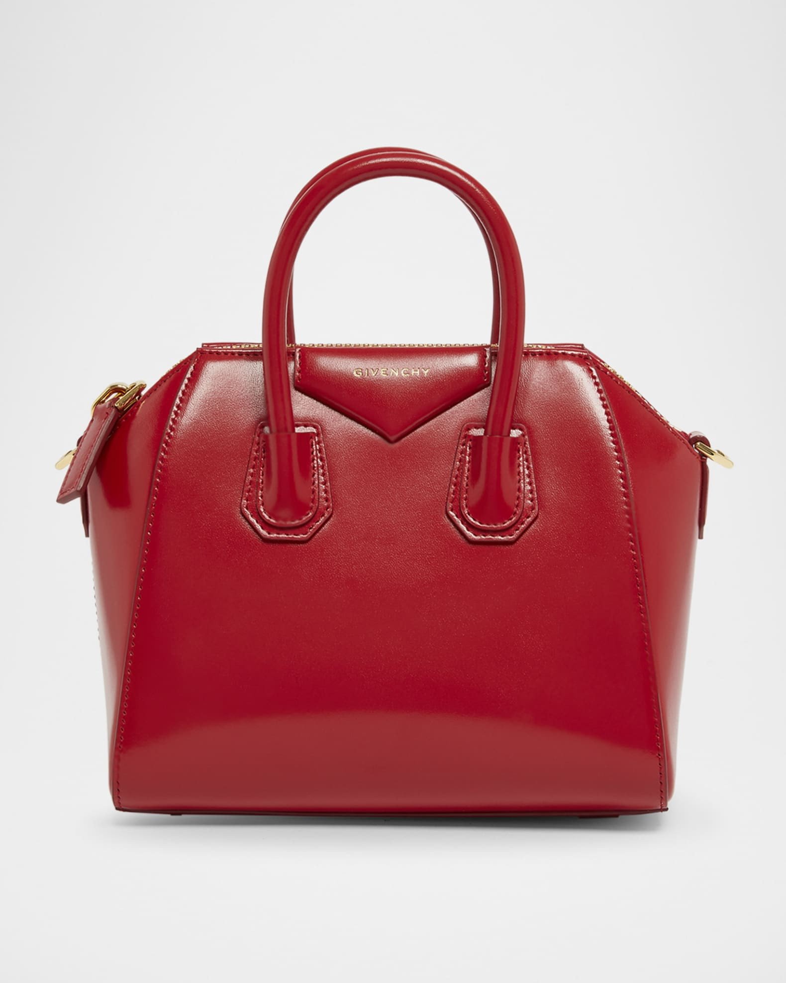 Givenchy Antigona Mini Top-Handle Bag in Patent Leather | Neiman Marcus