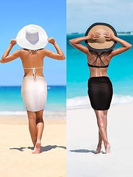 Chuangdi 2 Pieces Sarong Coverups for Women Bathing Suit Wrap Swimsuit Skirt Beach Bikini Cover U... | Amazon (US)