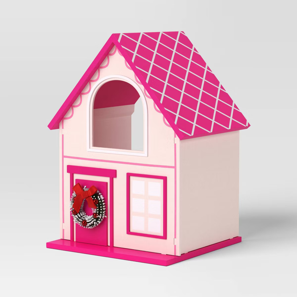 Featherly Friends™ Wood House Christmas Figurine - Wondershop™ Pink | Target