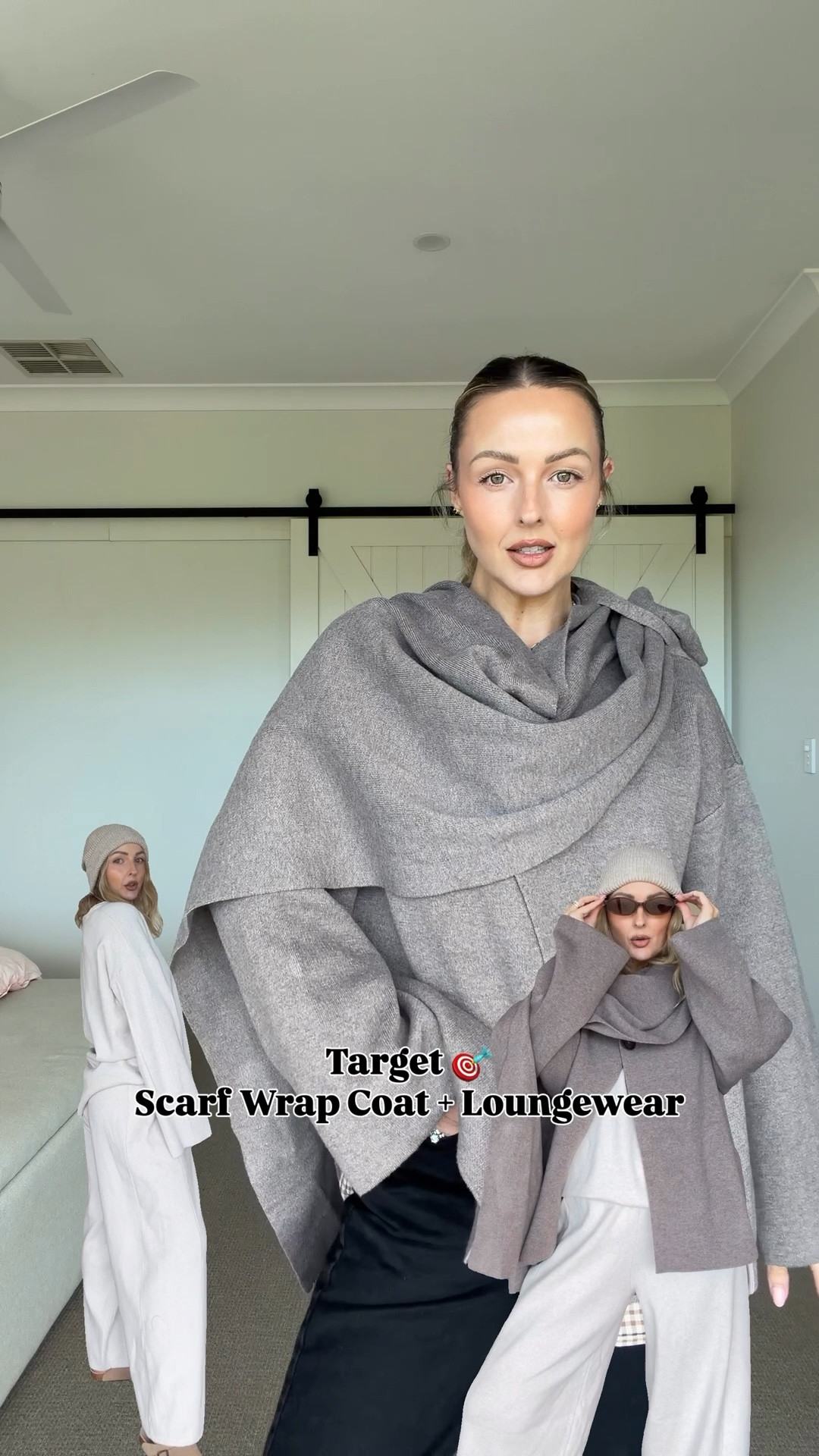 Scarf wrap coat and comfy loungewear that looks expensive but it’s not 😜 All Target. I wear XS in the pants and top and S in the scarf wrap coat  

#LTKaustralia #LTKpetite #LTKover50style