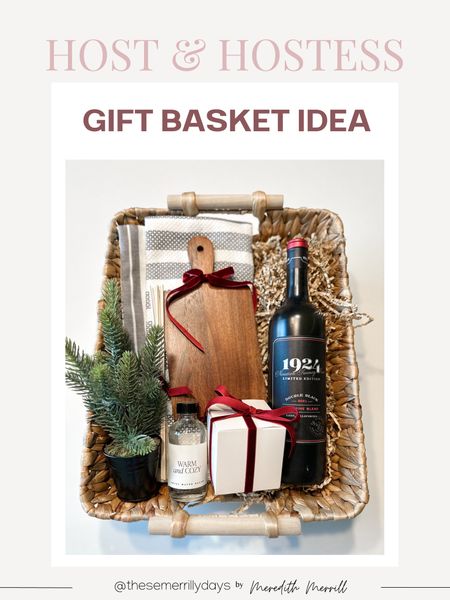 Host & hostess DIY gift basket • holiday gift • Christmas gift • gift guide 

#LTKHoliday #LTKGiftGuide #LTKSeasonal