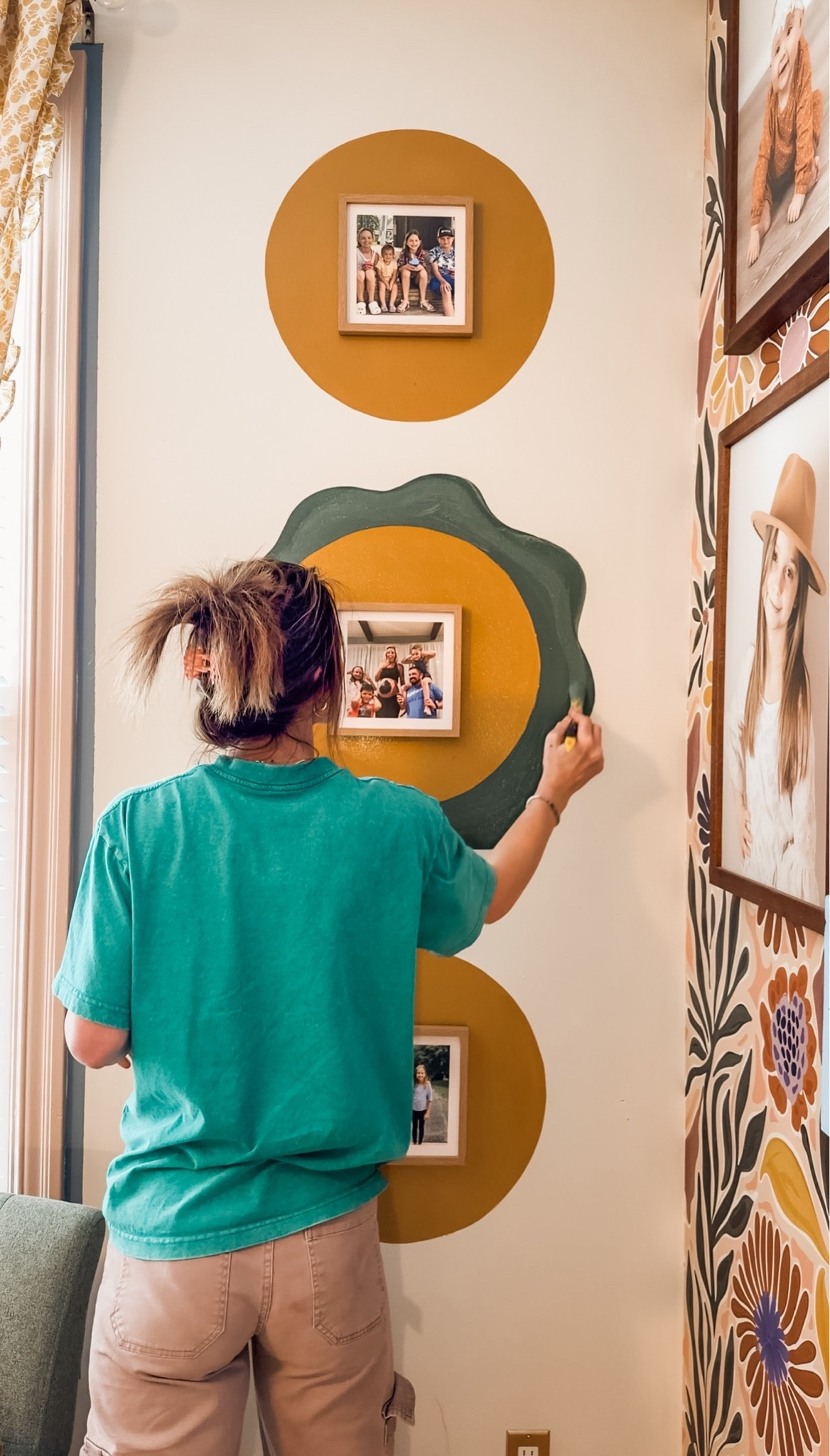 DIY painted wall design-paintbrush used

#LTKHome