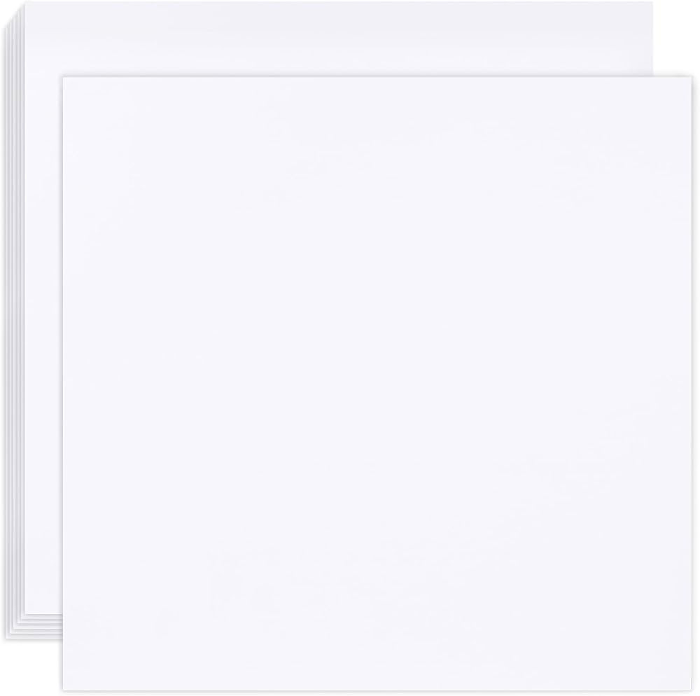 Koogel 25 Sheets Cardstock for Crafts, White Construction Paper 12x12inch Card Stock Paper for Cr... | Amazon (US)