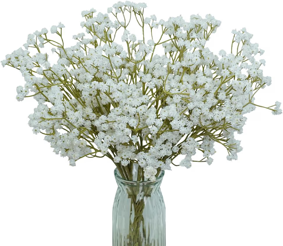 12PCS Babys Breath Artificial Flowers Realistic Fake Baby Breath Flowers Artificial Bulk Fake Flo... | Amazon (US)