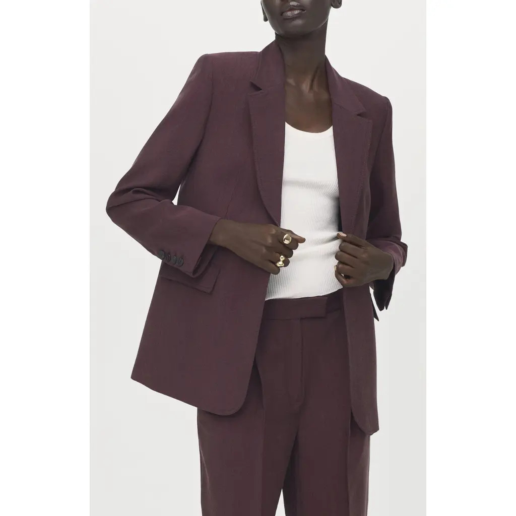 MANGO Suit Blazer in Purple at Nordstrom, Size X-Small | Nordstrom