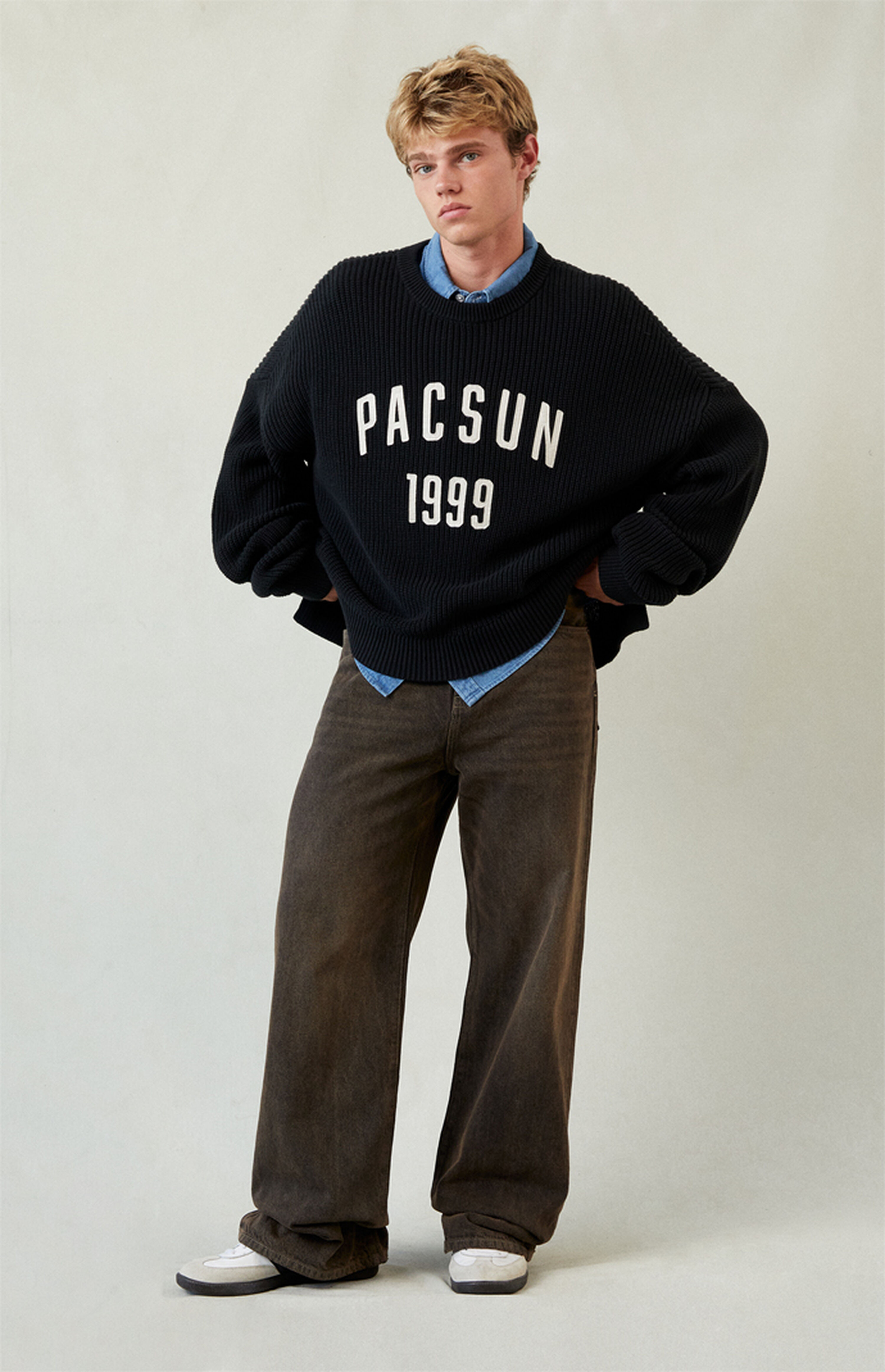 Pacsun Blake Extreme Baggy Jeans Overdyed Brown | PacSun