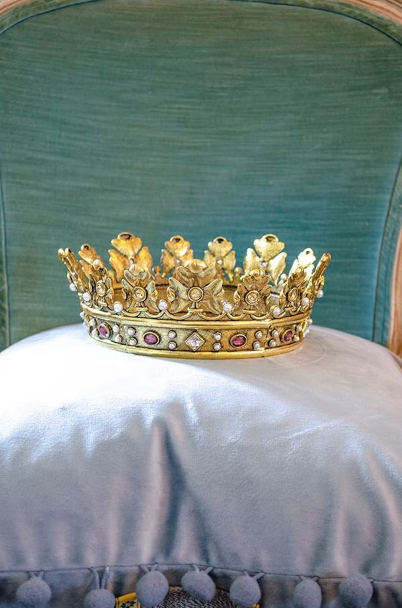 French Style Corona Crown Madonna Crown Rhinestones - Etsy | Etsy (US)