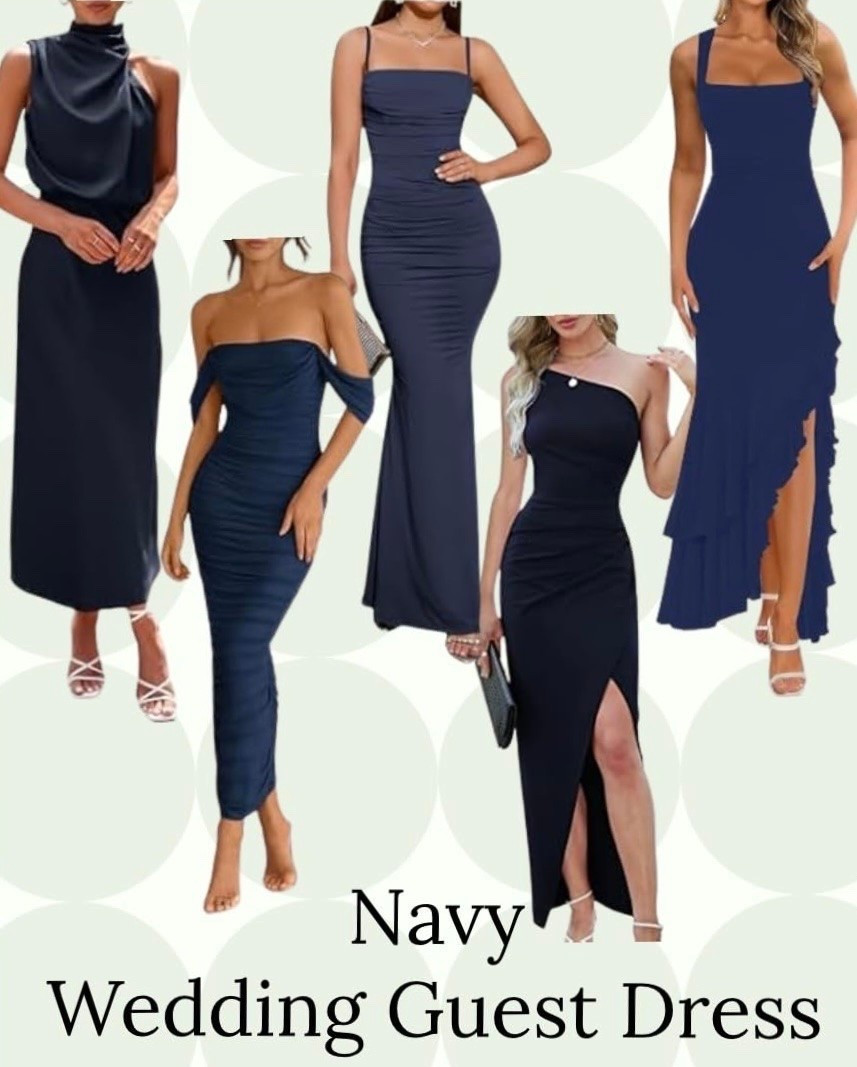 Navy wedding guest dress ideas

#LTKootd #LTKSeasonal #LTKSaleAlert