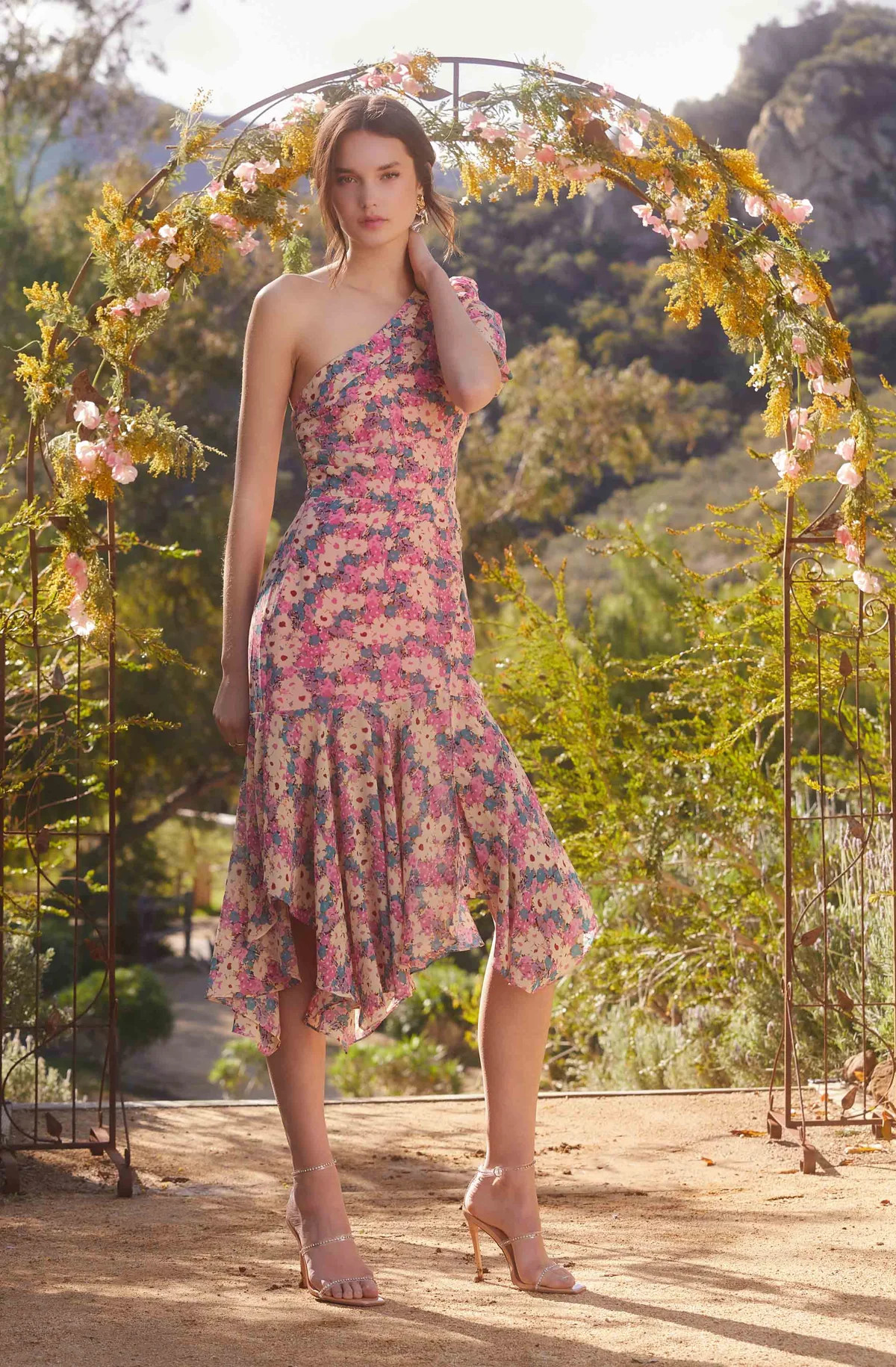 Santorini One Shoulder Midi Dress | ASTR The Label (US)