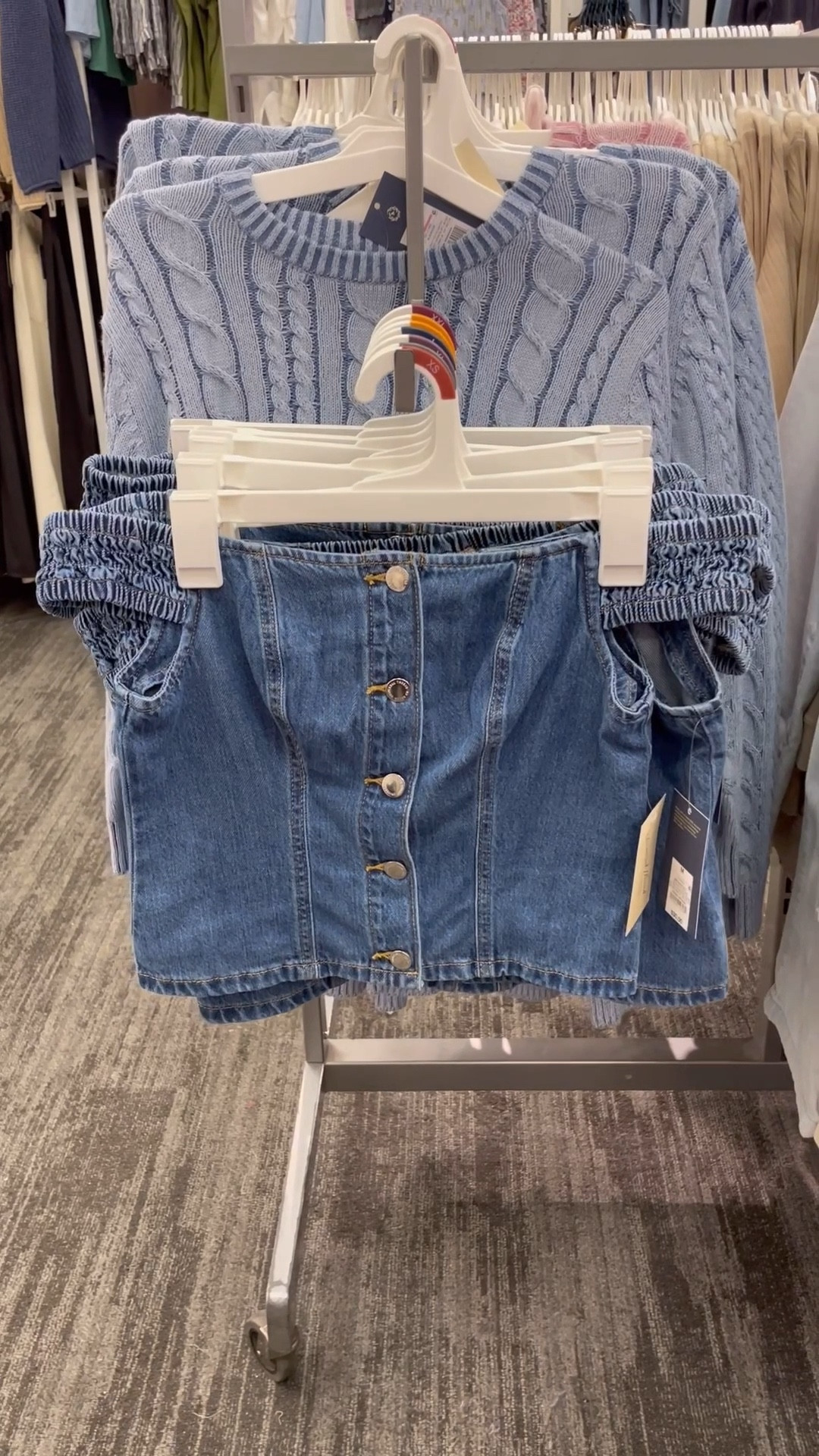 On sale! Off the shoulder denim top styled 2 ways at the end @Target 

#LTKootd #LTKSeasonal #LTKFestival