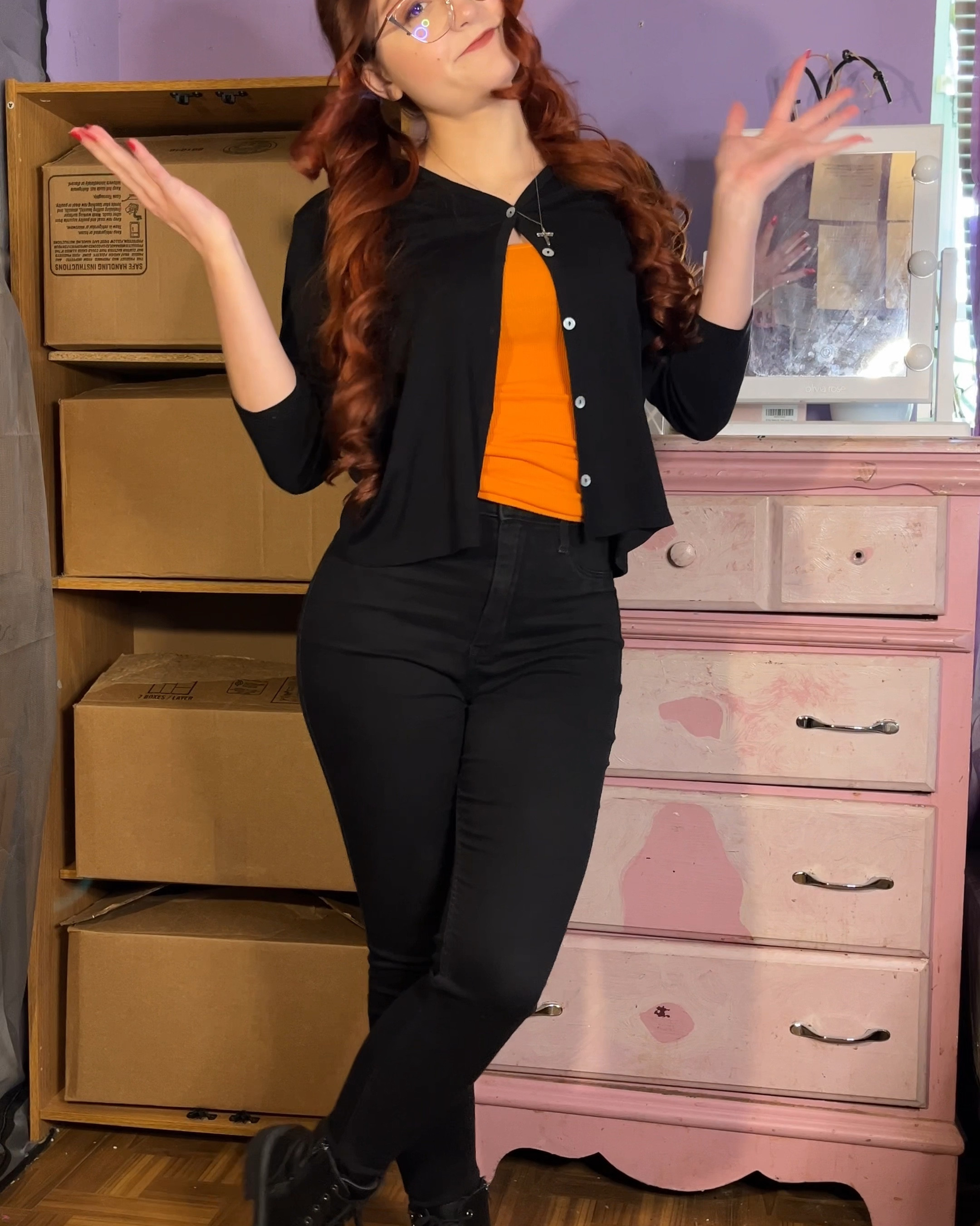 Spooky cute outfit (button ip cardigan fall trend

#LTKHalloween #LTKStyleTip