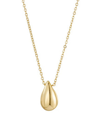 ADORNIA Gold Teardrop Necklace - Macy's | Macy's