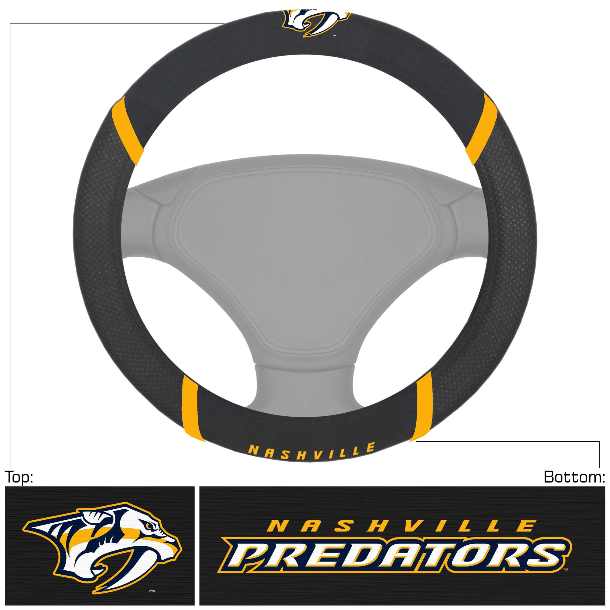 Nashville Predators Steering Wheel Cover | Fanatics