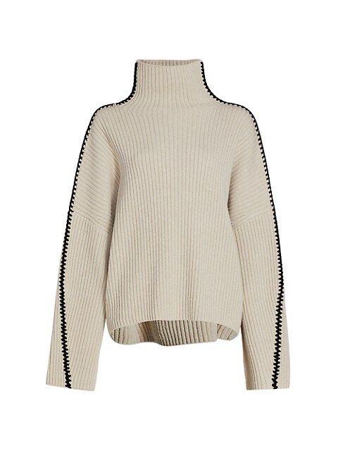 Ingrid Stitched Turtleneck Sweater | Saks Fifth Avenue