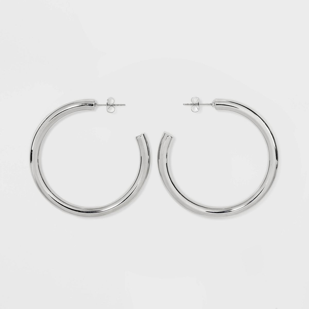 Tubular Hoop Earrings - A New Day™ Silver | Target