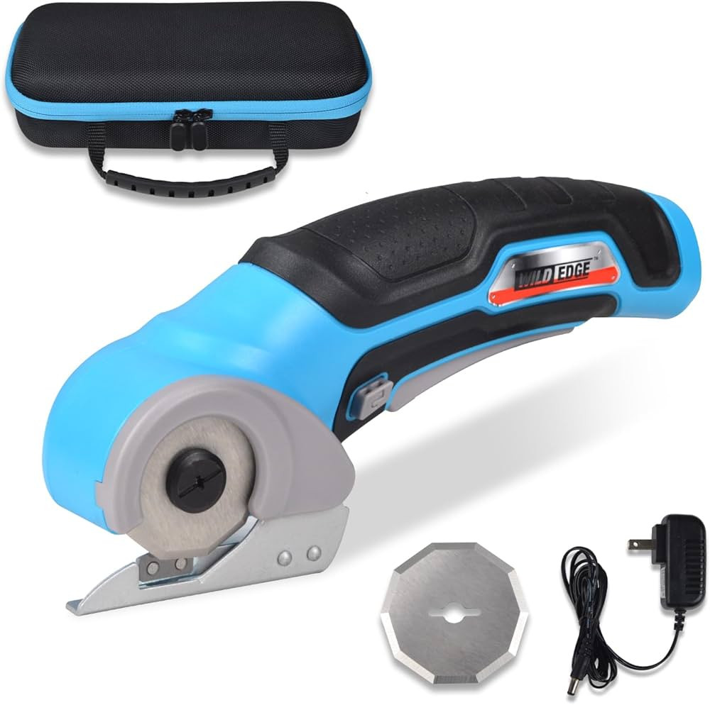 Electric Scissors, Cordless 4V 2.5 Ah High-Capacity Rechargeable Cardboard Cutter with Rapid Char... | Amazon (US)