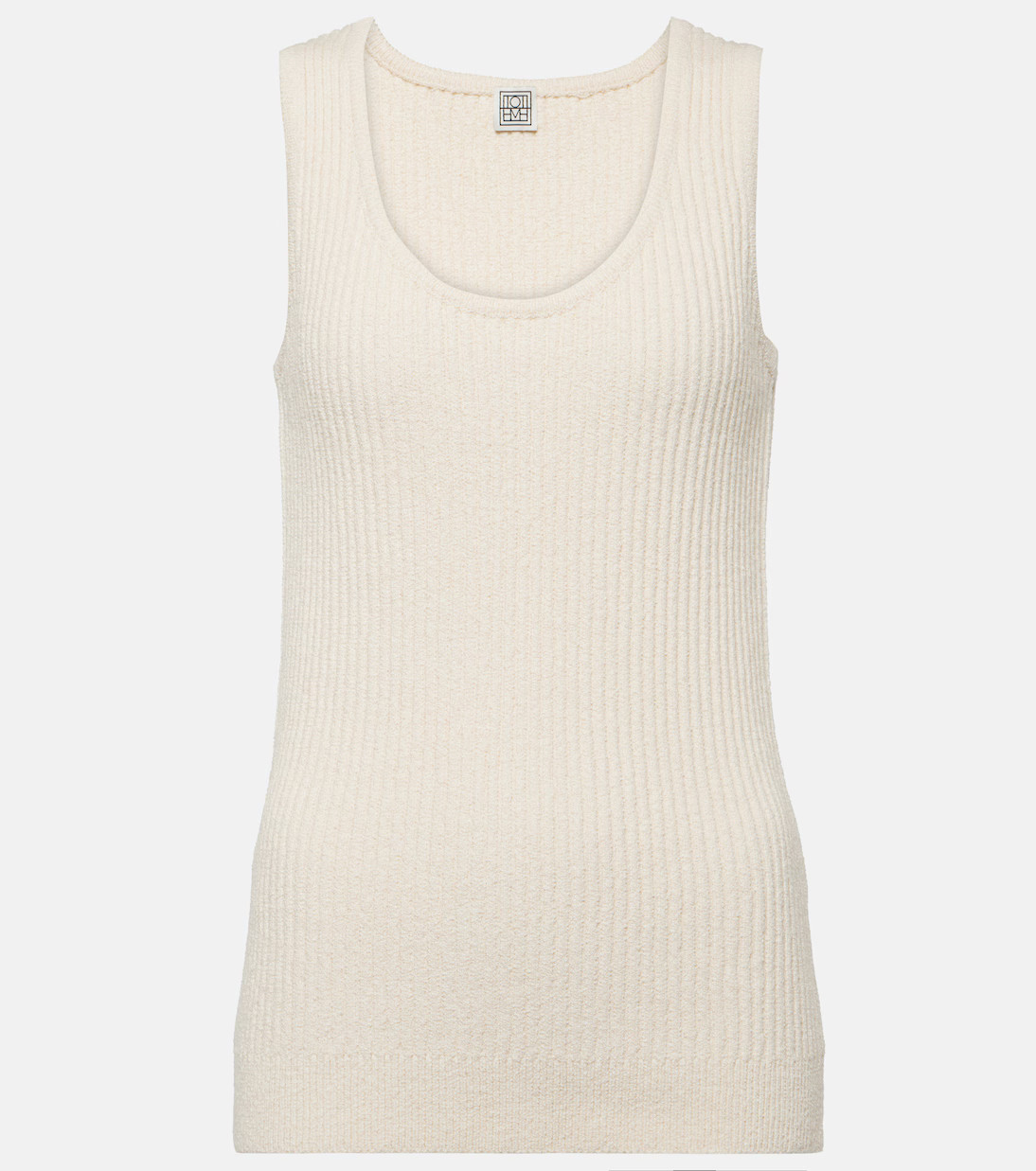 Ribbed-knit cotton-blend bouclé tank top | Mytheresa (US/CA)