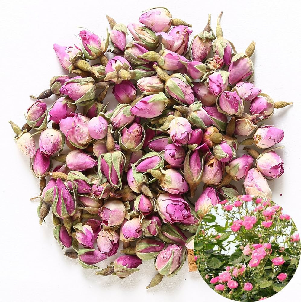 TooGet Fragrant Natural Pink Rose Buds Rose Petals Organic Dried Rosa Damascena Wholesale, Culina... | Amazon (US)