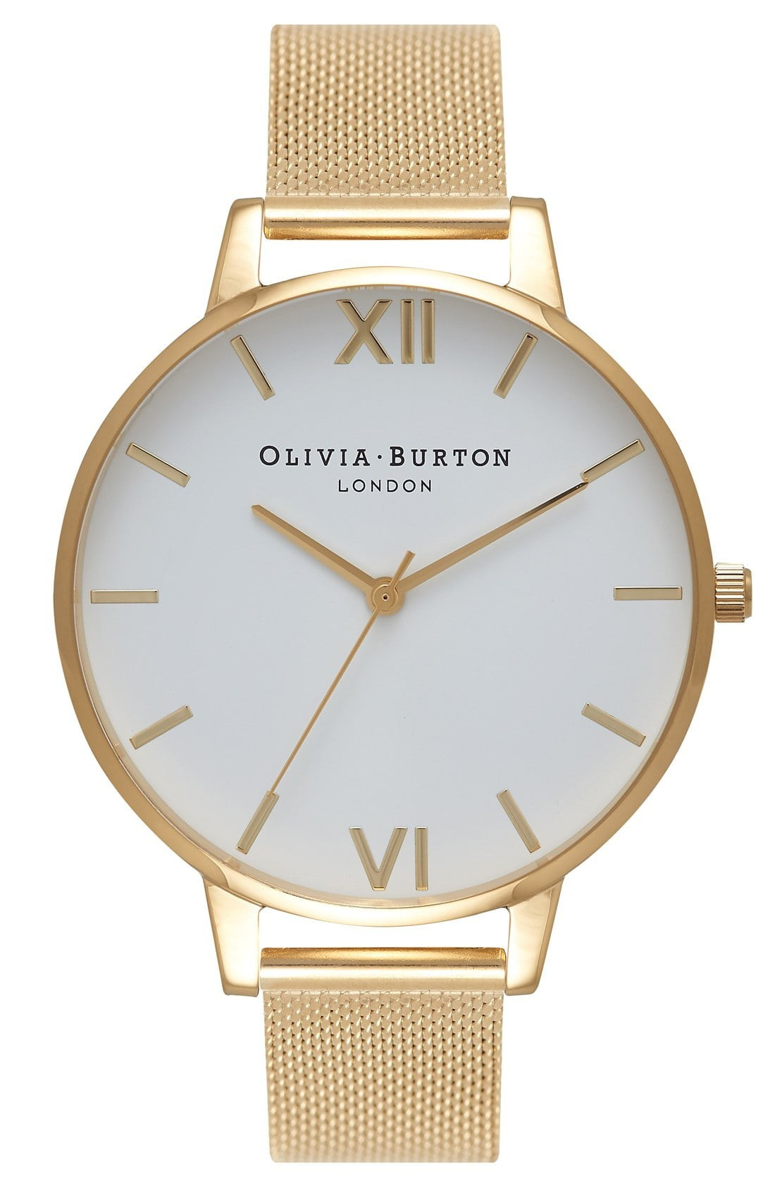Olivia Burton 'Big Dial' Mesh Strap Watch, 38mm | Nordstrom