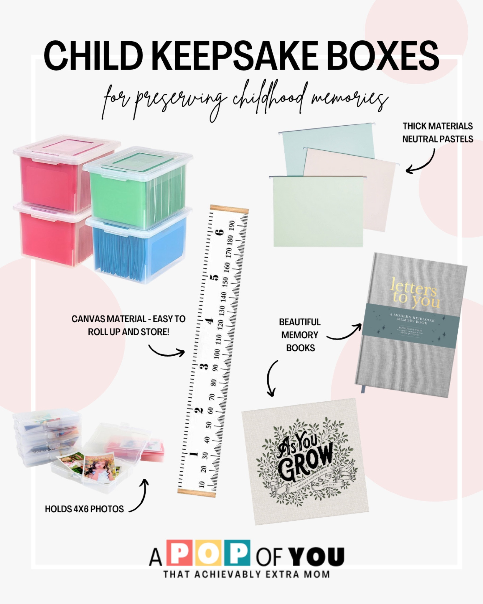 Keep your baby’s keepsakes all in one place with a keepsake box that will span from birth until high school graduation! It holds all of the paper keepsakes, art, photos, baby books, memory books, and even can fit a roll-up canvas height chart!

#LTKFind #LTKkids #LTKbaby