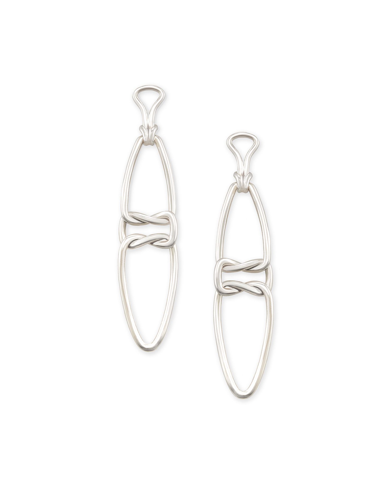 Fallyn Linear Earrings In Silver | Kendra Scott