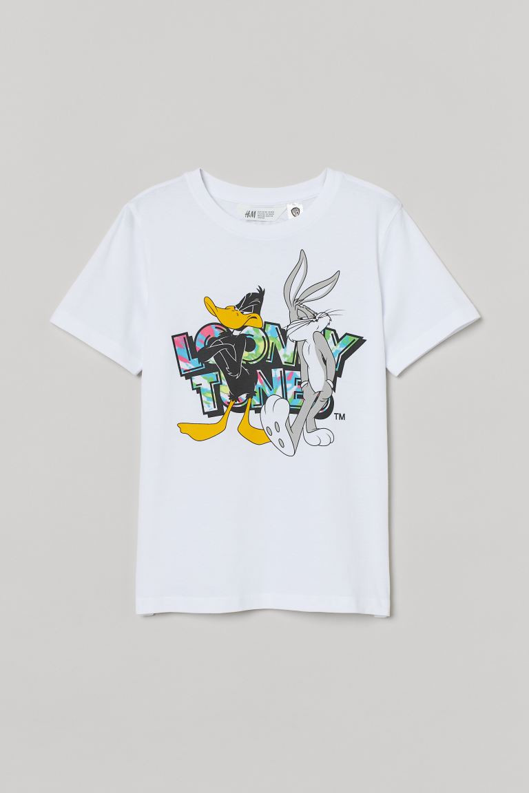T-shirt met print - Wit/Looney Tunes - KINDEREN | H&M NL | H&M (DE, AT, CH, NL, FI)