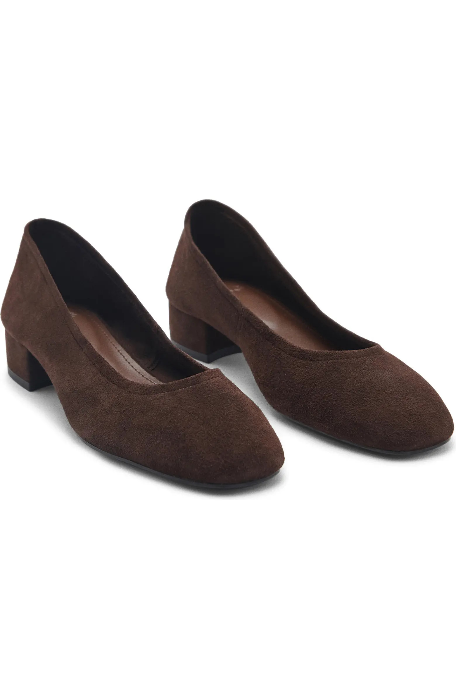 Suede Block Heel Pump (Women) | Nordstrom