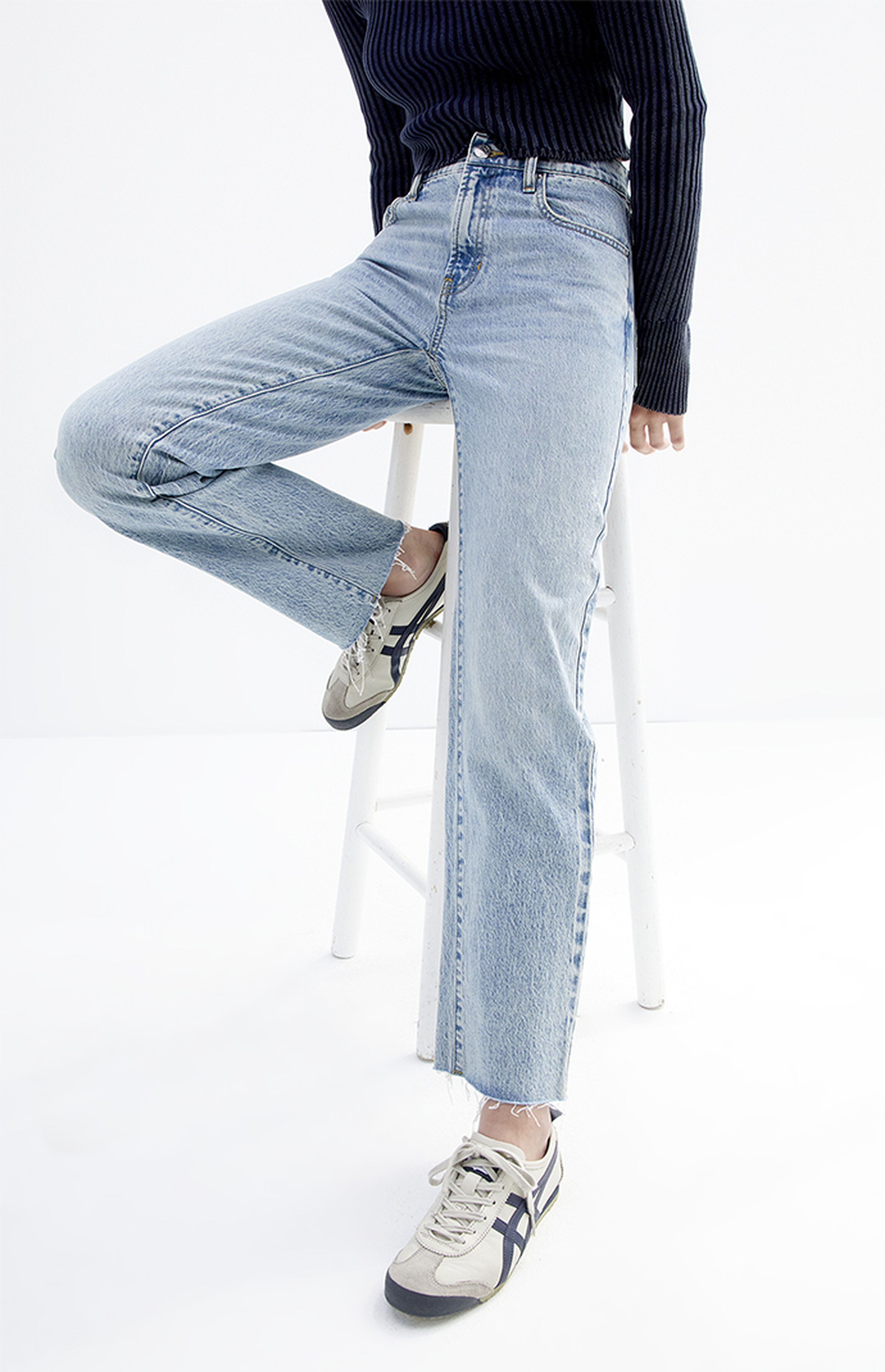 PacSun Stretch Medium Indigo '90s Straight Leg Jeans | PacSun