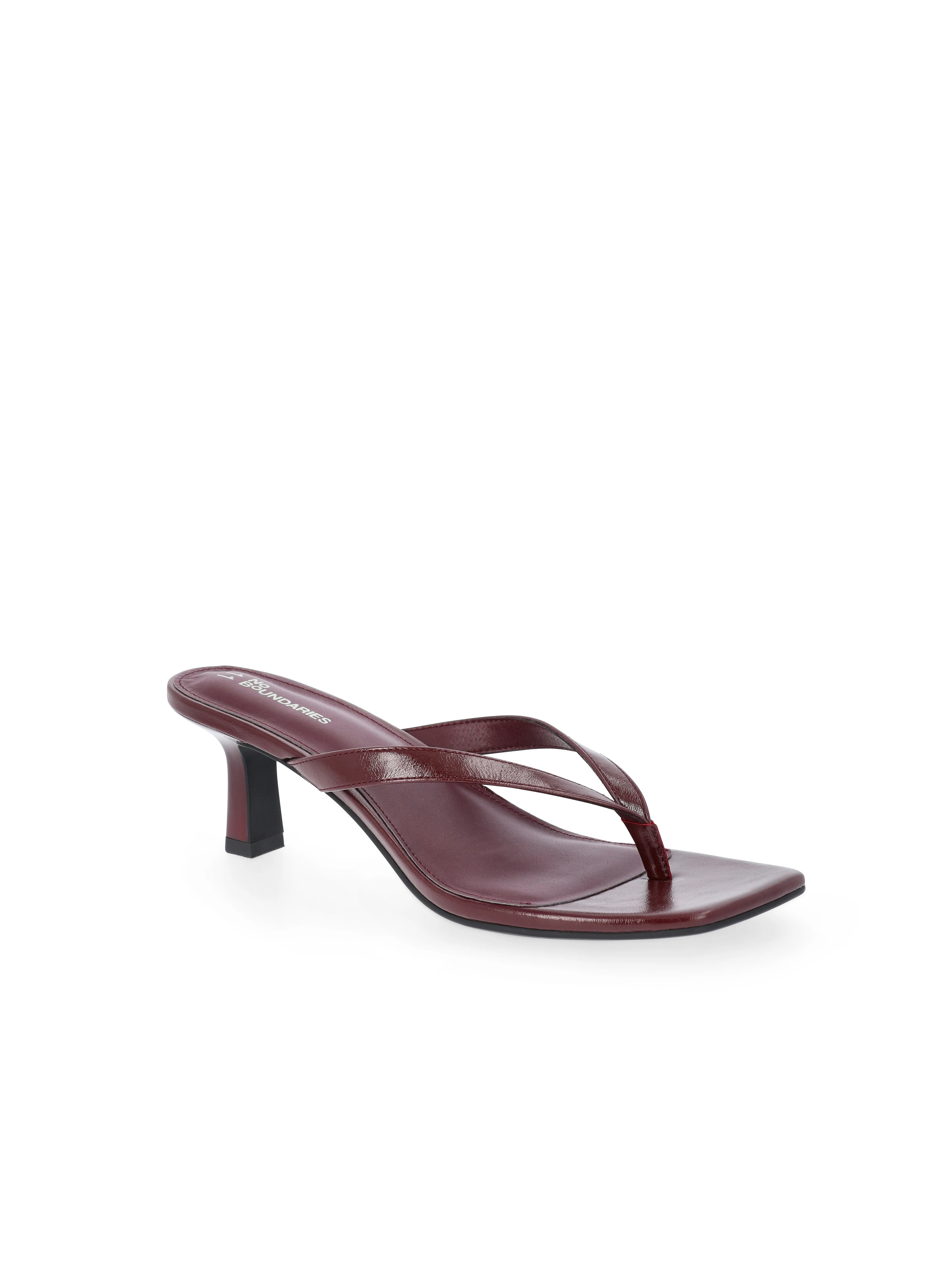 No Boundaries Kitten Heel Thong Sandals, Women’s | Walmart (US)