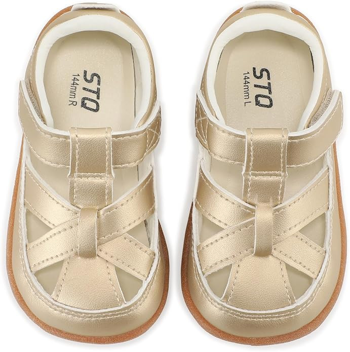 STQ Toddler Boy Girl Sandals Wide Toe Box Mary Jane Dress Shoes for Party School Uniform Summer F... | Amazon (US)