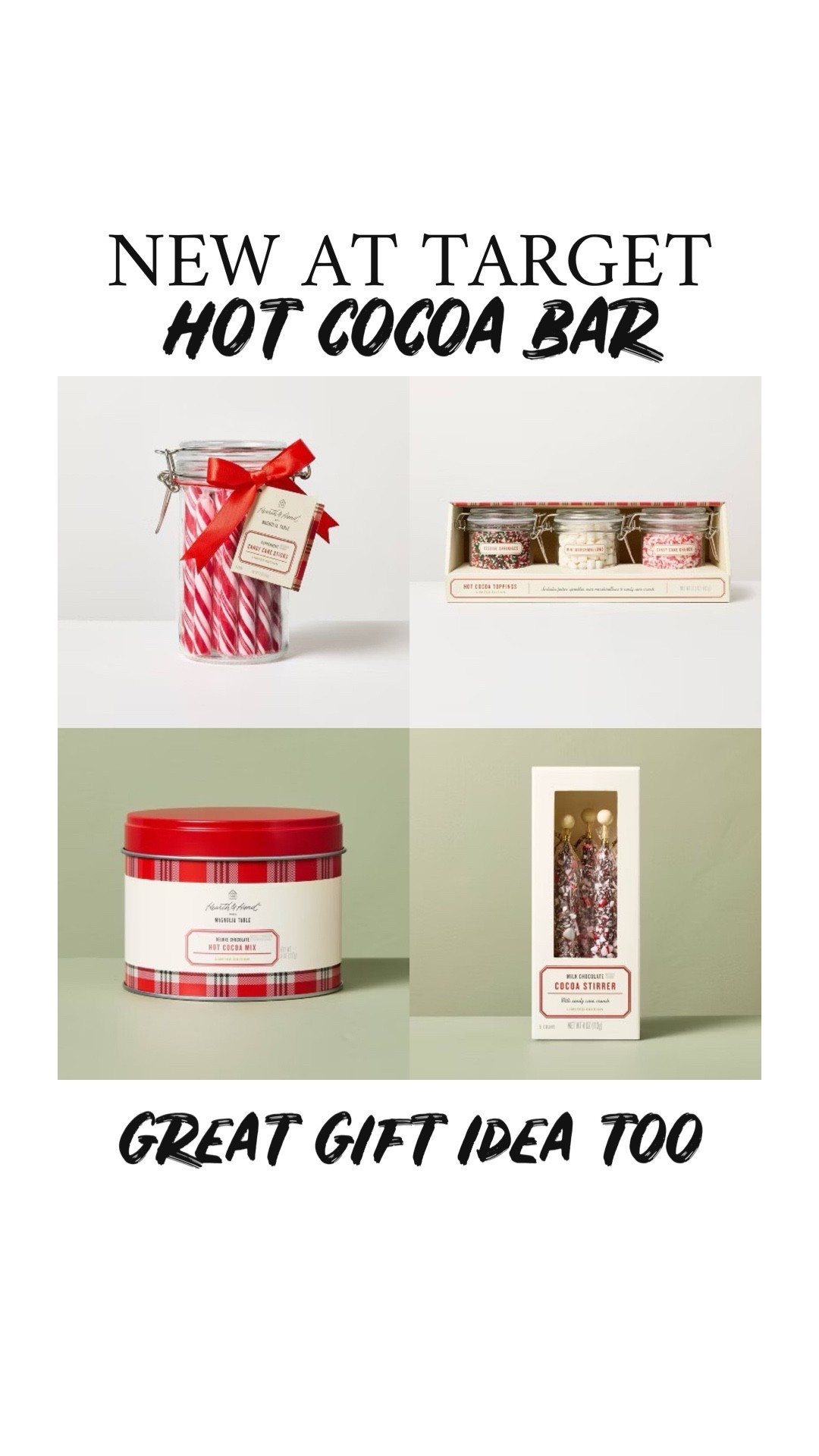 New at Target 🎯 
Hot cocoa bar —great gift idea or fun with the kiddos! Great for holiday! 🎄🎅🏻

#LTKHome #LTKKids #LTKHoliday