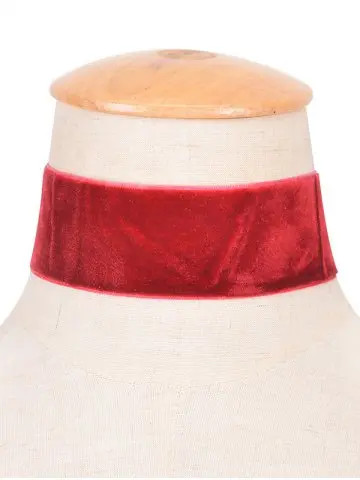 Wide Velvet Choker Necklace | Rosegal US