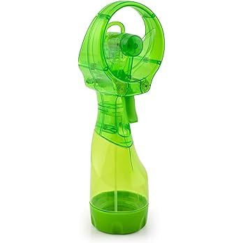 O2COOL Deluxe Handheld Battery Powered Water Misting Fan (Green) | Amazon (US)