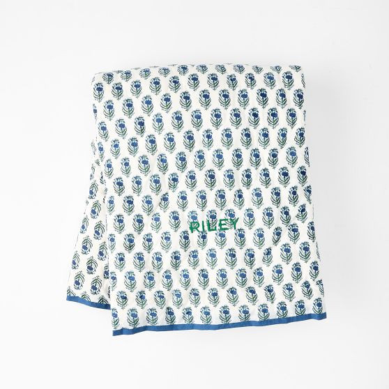 Block Print Quilted Blanket | Mark and Graham