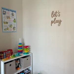 Let's Play Wooden Wall Sign \u2013 Playroom Decor \u2013 Plywood Nursery Wall Art \u2013 Kids Roo... | Etsy (Global)