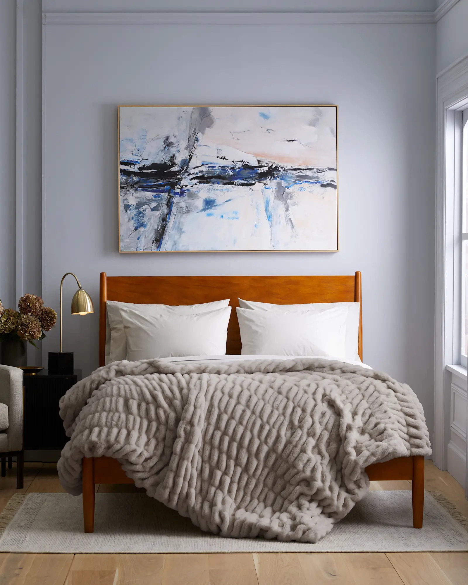 Textured Faux Fur Throw | Quince