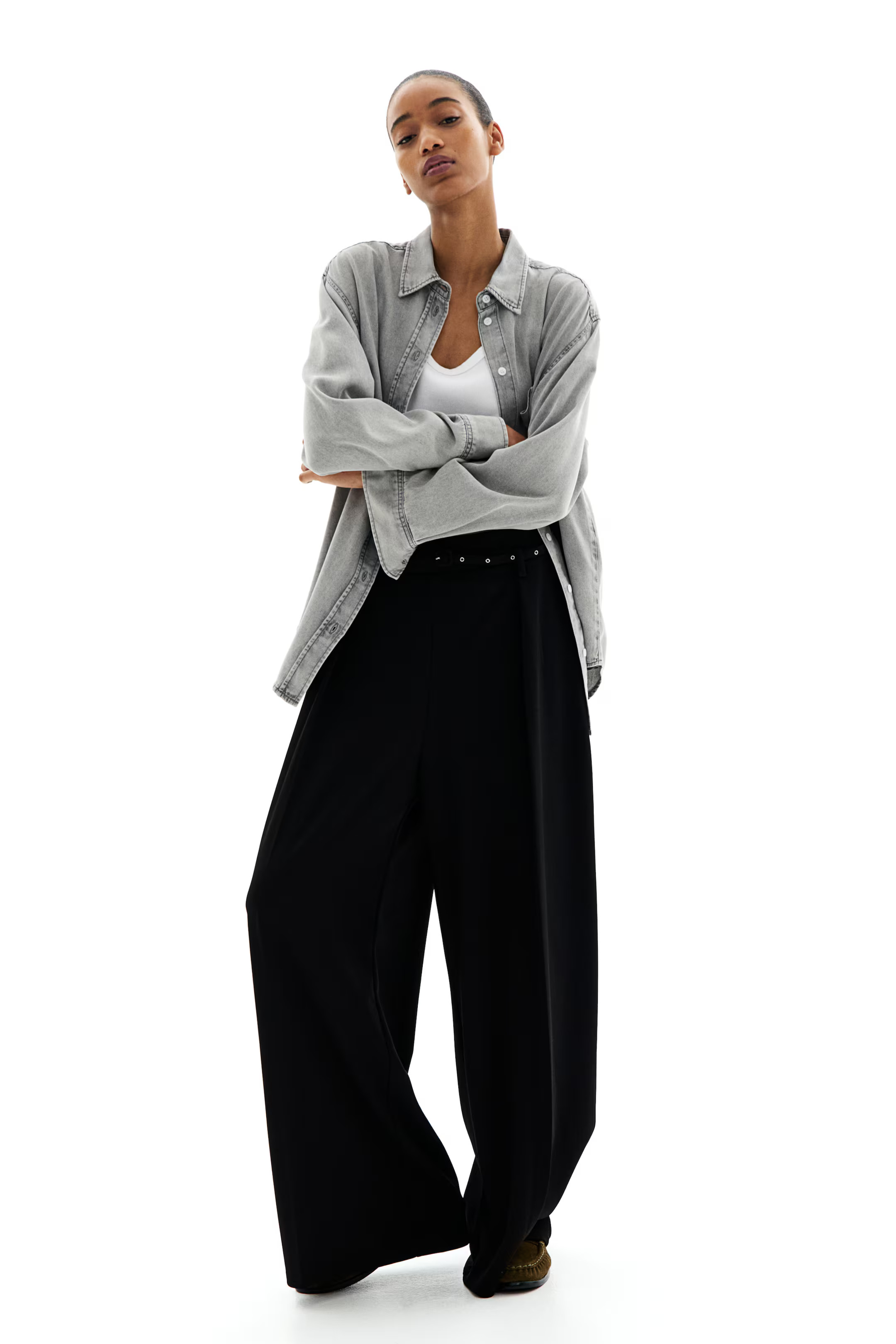 Wide belted trousers | H&M (UK, MY, IN, SG, PH, TW, HK)