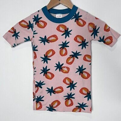 Hanna Anderson Pajama Top Pineapple Print Short Sleeve Organic Cotton Girls 8  | eBay | eBay US