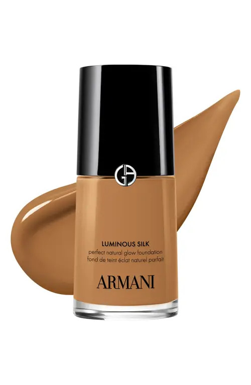 ARMANI Luminous Silk Natural Glow Blurring Foundation with 24-Hour Wear in 9 Tan Neutral Olive at Nordstrom, Size 1 Oz | Nordstrom